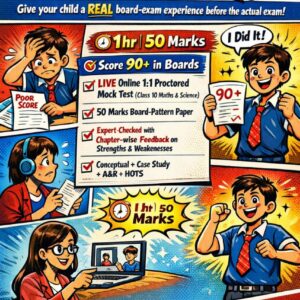 Score 90+ in Class 10 CBSE Boards Maths & Science LIVE Online Proctored Mock Test