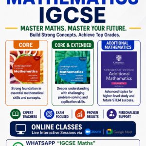 Best Cambridge IGCSE Maths Online Classes | Live 1-to-1 & Small Batch | Core, Extended & Additional Maths