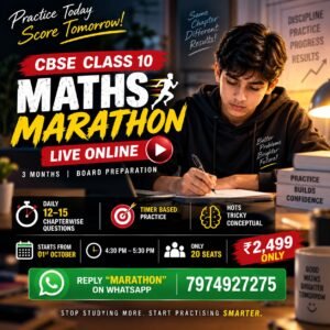 CBSE Class 10 Maths Marathon 2026-27 | Score 90+ Board Preparation | 800+ Chapterwise Questions | LIVE Online Classes